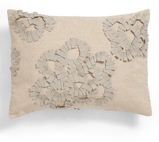 Vera Wang Floral Appliqué Pillow