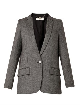 Stella McCartney Brodie bird's-eye wool jacket