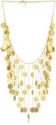 Isharya Coin Bib Gold Necklace