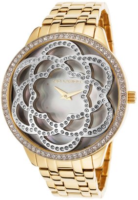 Ted Lapidus Women's Gold-Tone Steel White MOP Dial