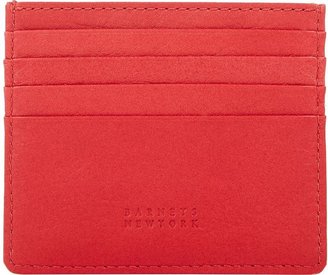Barneys New York Flat Card Case-Red