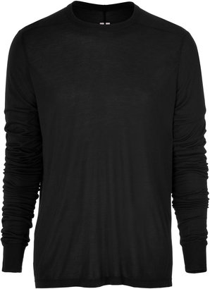 Rick Owens MEN Silk Jersey Long Sleeve T-Shirt