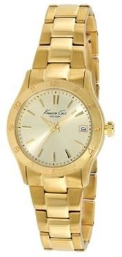 Kenneth Cole Ladies gold plated analogue watch