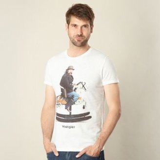 Wrangler Off white rocking horse print t-shirt