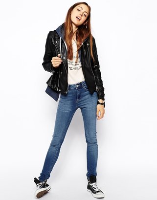 ASOS Ridley Skinny Jeans in Busted Blue