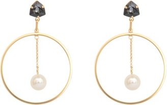 Helene Zubeldia Crystal Pearl earrings