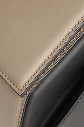 Halston Two-tone leather shoulder bag