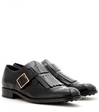 Tod's Monk Strap Leather Brogues