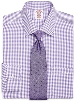 Brooks Brothers Non-Iron Madison Fit Micro Gingham Dress Shirt