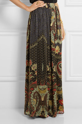 Etro Paisley-print silk-jacquard maxi skirt