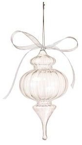 Anthropologie Arctic Ice Ornament, Clear