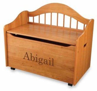 Kid Kraft Abigail" Toy Box in Honey with Brown Lettering