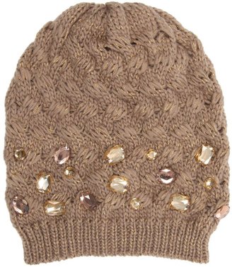 Jane Norman Jewel Embellished Beanie Hat