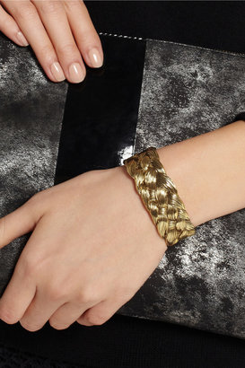 Aurélie Bidermann Braided gold-plated cuff