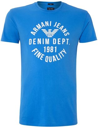 Armani Jeans Men's Armani circle logo t-shirt