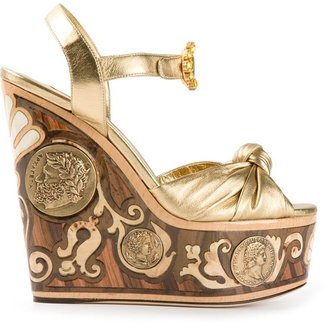 Dolce & Gabbana opulent wedge sandals