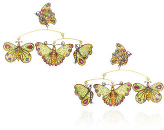 Sylvie Corbelin One Of A Kind Garnet And Tsavorite Butterfly Mobile