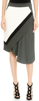J. Mendel Drape Front Skirt