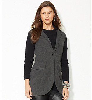 Lauren Ralph Lauren Color-Blocked Sweater Coat