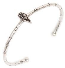 Lucky Brand Silver-Tone Crystallized Arrowhead Cuff Bracelet