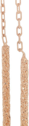 Carolina Bucci Double Magic Wand 18-karat rose gold earrings