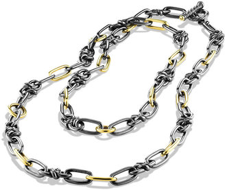 David Yurman Black & Gold Link Necklace