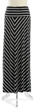 Calvin Klein Mitered Striped Maxi Skirt