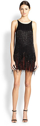 Parker Beaded Feather Dress