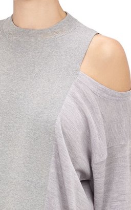 Maison Margiela Cold Shoulder Sweater-Grey