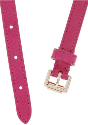 Mulberry Bow-embellished leather waist belt
