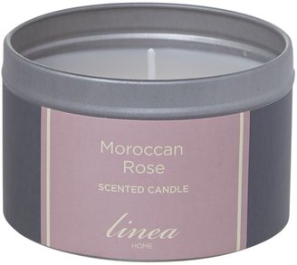 Linea Moroccan rose tin candle