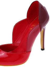 Petaloid Red Pointed High Heels