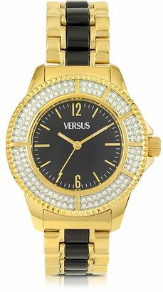 Versace Versus Tokyo Crystal 38 Gold and Black Women's Watch