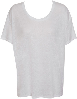 Acne 19657 Acne ‘Bay’ relaxed linen t-shirt