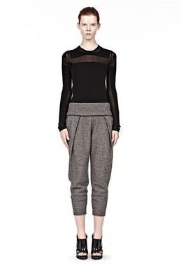 Alexander Wang Low Rise Pleated Jogging Trouser