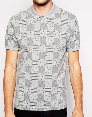 ASOS Polo Shirt With Square Spot Print