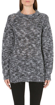 Diesel Flecked knitted jumper Black