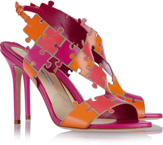 Brian Atwood Sommer color-block leather sandals