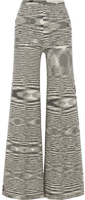 Missoni Space-dyed wool-blend wide-leg pants