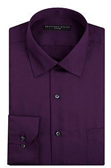 Geoffrey Beene Men's Long Sleeve Fitted Dress Shirt