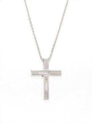 Gucci Sterling Silver Cross Necklace