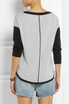 Duffy Two-tone cashmere sweater