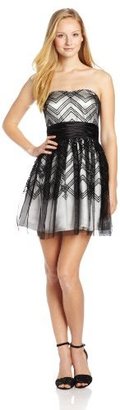 Adrianna Papell Hailey Logan by Juniors Velvet Glitter Party Dress