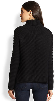 Mason by Michelle Mason Textured Chunky-Knit Turtleneck Sweater