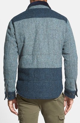 J. Press York Street Colorblock Harris Tweed Trim Fit Wool Jacket