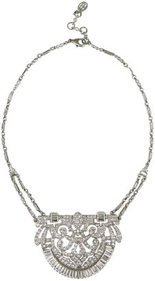 Ben-Amun Silver tone Swarovski crystal embellished necklace