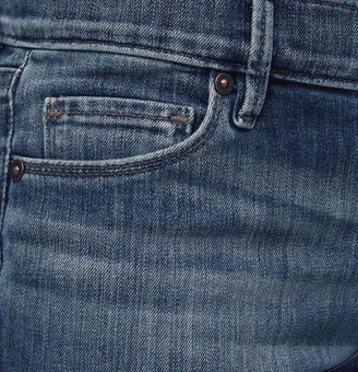 LOFT Tall Modern Straight Leg Jeans in Destructed Degree Blue Wash