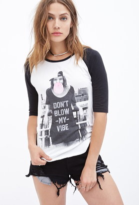 Forever 21 my vibe graphic baseball tee