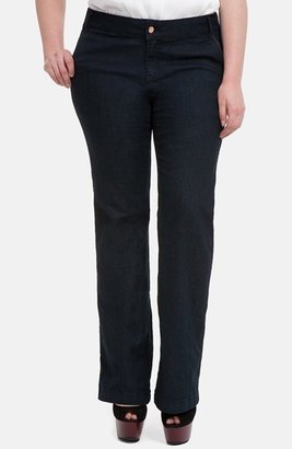 ELOQUII Refined Trouser Jeans (Plus Size)