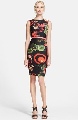 Jean Paul Gaultier Garden Print Jersey Dress